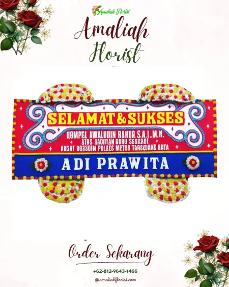 Papan Bunga Ucapan Selamat Soponyono